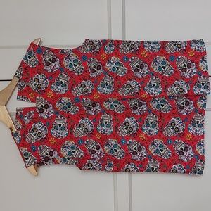 Día de los Muertos Shirt, Handmade